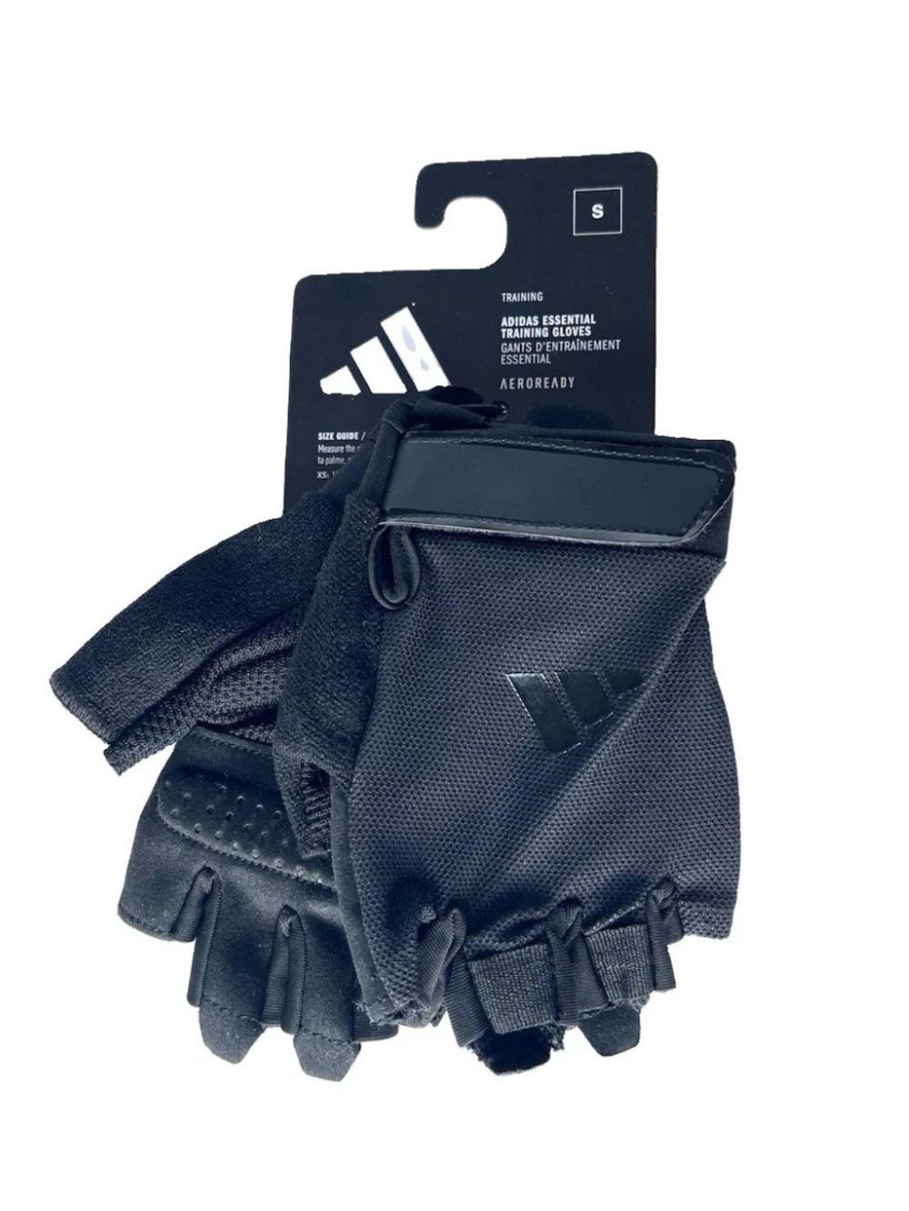 Adidas Aeroready Training Gloves For Gym And Outdoor Sports Men's Sz Small Black